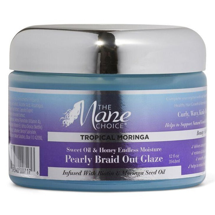 The Mane Choice Tropical Moringa Sweet Oil & Honey Endless Moisture Pearly Braid Out Glaze