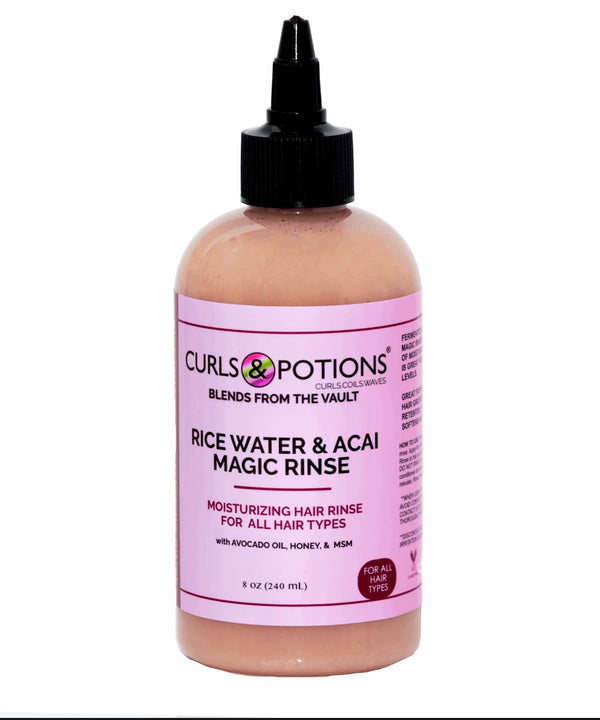 Curls & Potions: Rice water & Acai Magic rinse