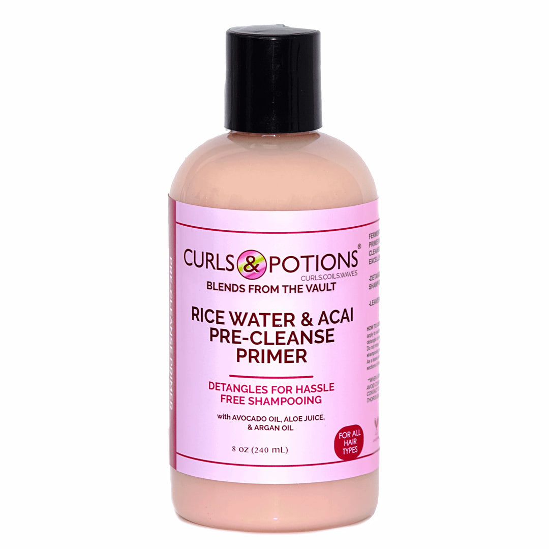 Curls & Potions: Rice water and Acai Pre-Cleanse Primer