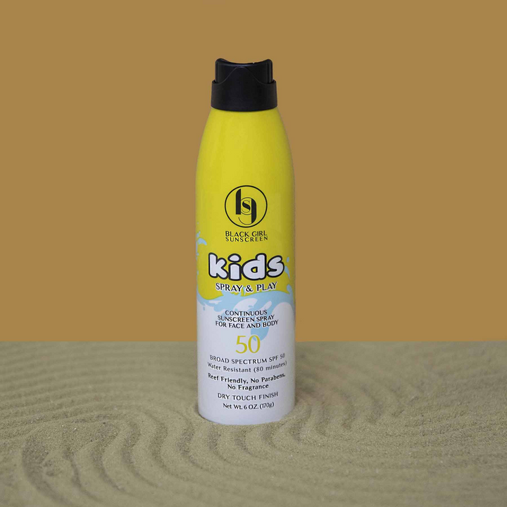 Black Girl Sunscreen Kids Spray & Play SPF 50 Sunscreen