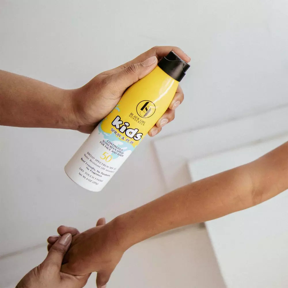 Black Girl Sunscreen Kids Spray & Play SPF 50 Sunscreen