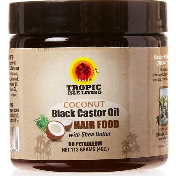 Tropic Isle Living Jamaican Black Castor Oil Hair Food