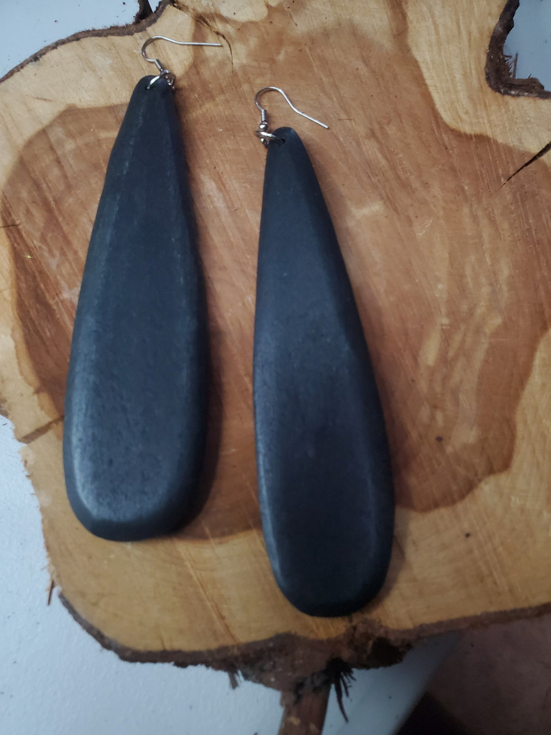 Wooden Oval Earring