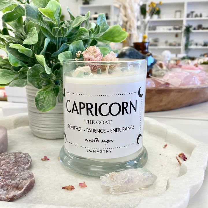 Lunastry Zodiac Candles