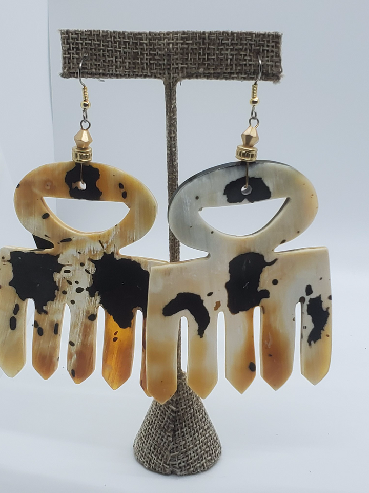 Spattered Marble Earrings